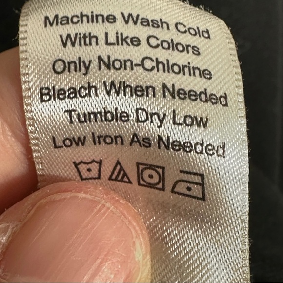 Coldwater Creek sz L/14 tunic, black w/brown trim, 3/4 sleeves, fall, autumn - Picture 8 of 10